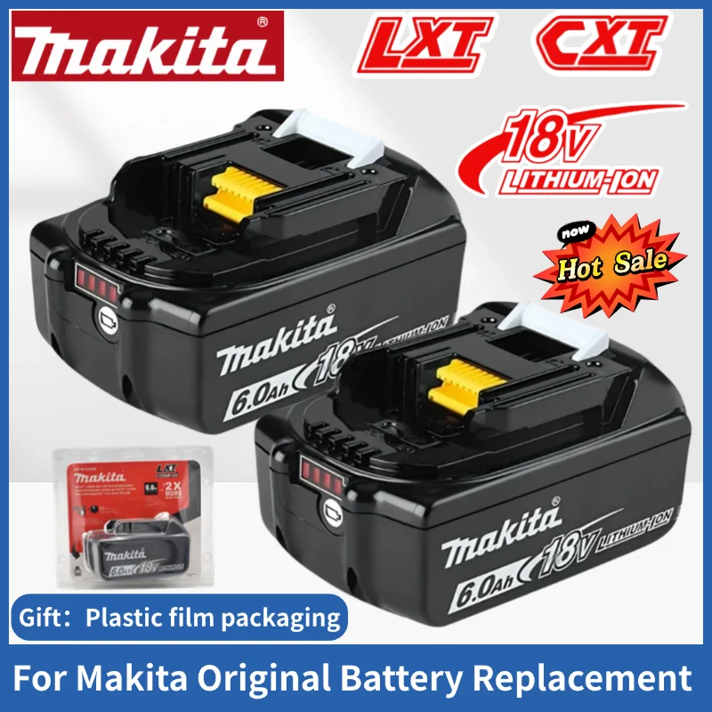 

New original Makita 6.0Ah 18V Rechargeable Battery for Makita 18V BL1830 BL1830B BL1840 BL1840B BL1850 BL1850B Power Tools