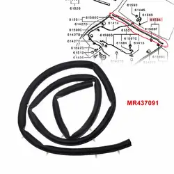 Hood Weatherstrip Rubber Seal for Mitsubishi Pajero Montero III 2000-2006 V63V73 V75 MR437091 MR437092 MR437095