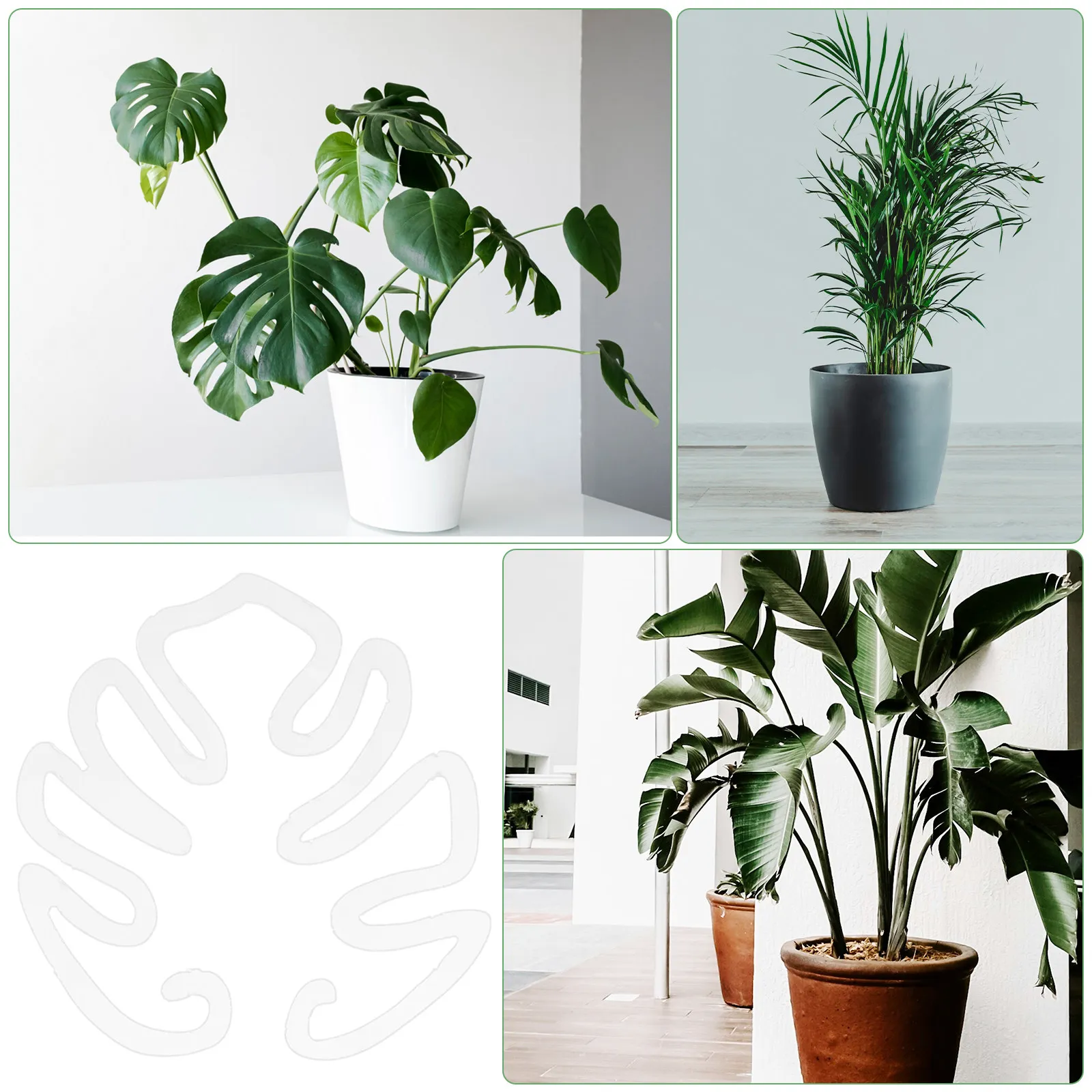 Plant Stem Support Rings 2 Pack Reusable Climbing Plant Holders Flower Stakes for Indoor Outdoor Gardens