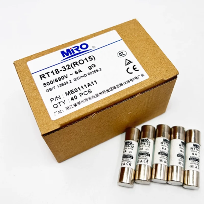 20PCS MRO RO15 R015 0.5A~32A RT14-20 GF2 RT18-32 RT19-25 HG30 10X38 500V/690V 1A-32A GG Electrical Components