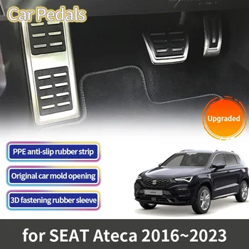 Cupra SEAT Ateca KH7 2016 2017 2018 2019 2020 2021 2022 2023 자동차 페달 가스 연료 브레이크 발받침, 드릴링 페달 커버 없음 AT MT 