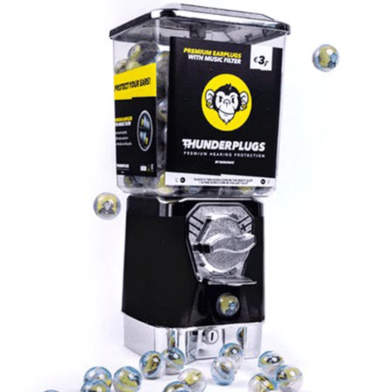 Black Gashapon Machine Coin-Operated Candy Vendor Activity Lottery Machine Get 100 Balls for Free 20 Coins