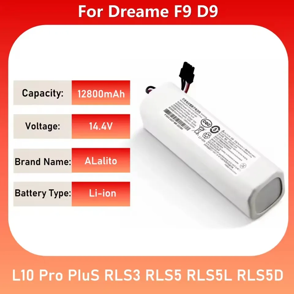 

14.4V 12800mAh Battery X10+PLUS B101CN OMNI 1S for Xiaomi Mijia and Dreame F9 D9 L10 Pro Plus S10 S20 X10 Sweeping Mopping Robot
