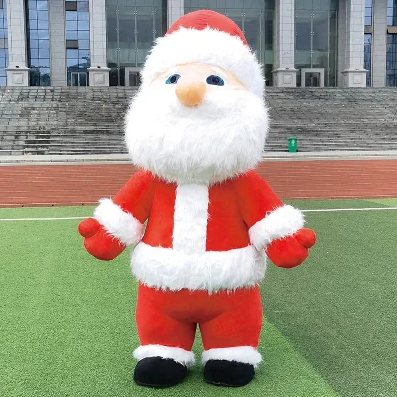 Inflatable Santa Claus Christmas Costume Party Event Wedding Promotion Adult Role Play Halloween Mascot without  battery