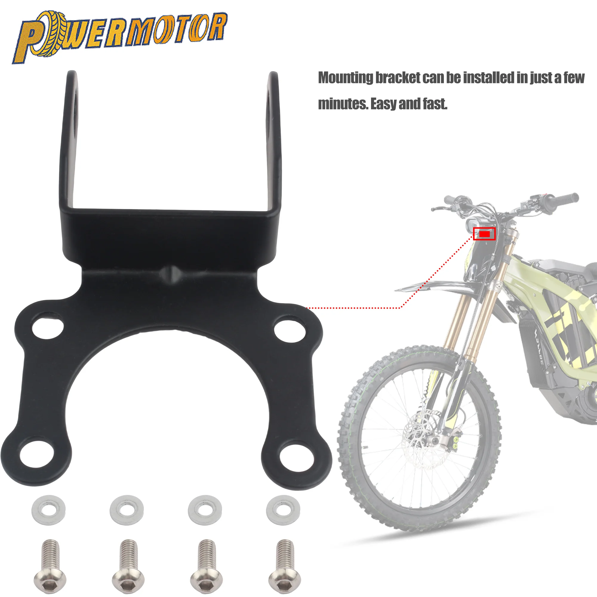 

For Surron Ebike Headlight Mounting Bracket Stand For Sur Ron Light Bee S X Segway X160 X260 Electric Motorcycle Accessories