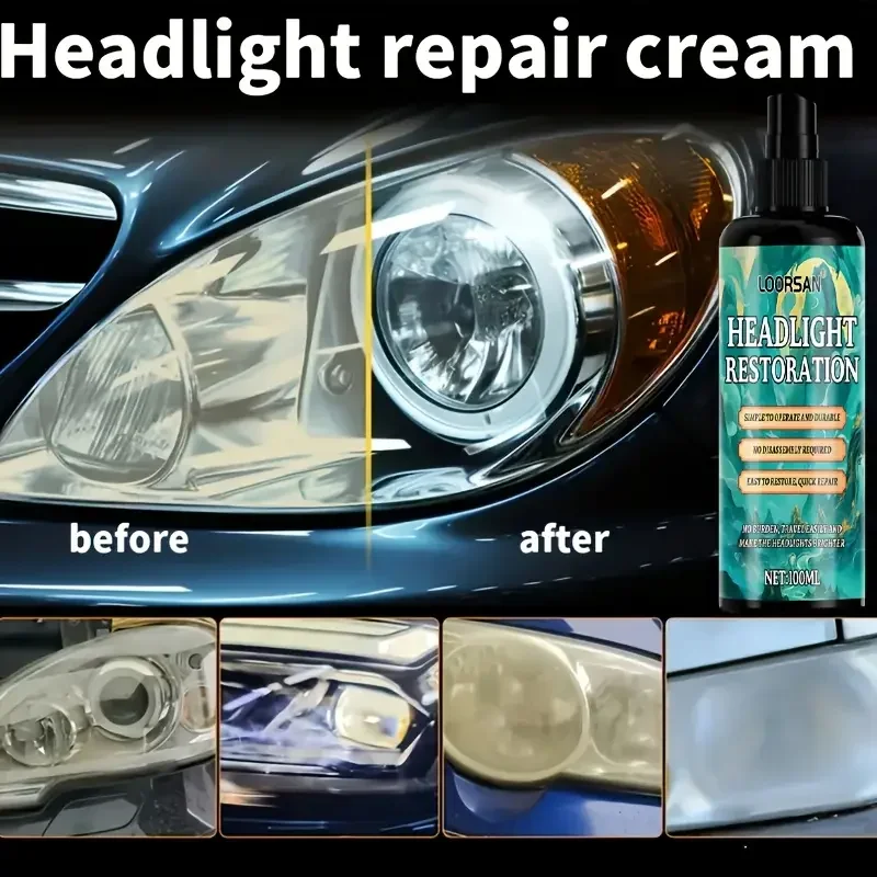 

новая профессиональная жидкость для восстановления фар, удаляет окисление, пожелтение и восстанавливает небольшие царапины - улучшает яркость