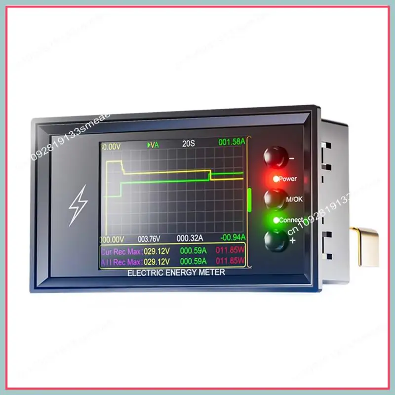 N94R Wifi Tuya Smart Digital DC0-420V 600A/420V Lithium-Batterie Kapazität Erkennung Tester Spannung Coulomb Meter DC display
