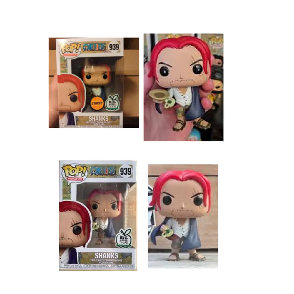 Figuras Funko de One Piece: Shanks # 939 pops Edición Especial Figuras de Vinilo Coleccionables Muñecos Decoración del Hogar Regalos para Niños