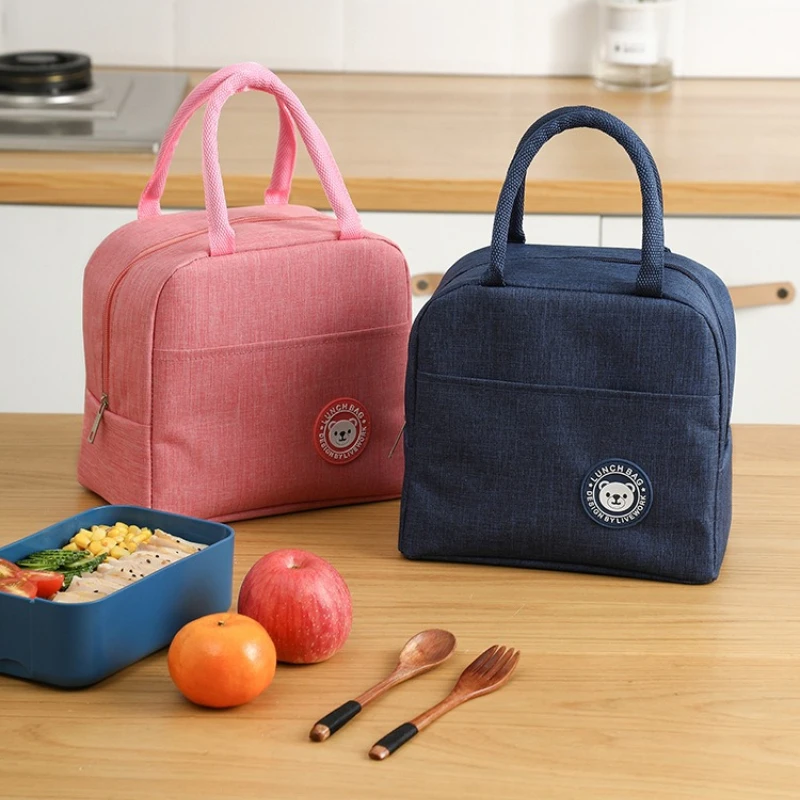 

Портативная изолированная сумка для обеда, сумка для кемпинга, бенто, сумка для риса из алюминиевой фольги, пакет для еды, пакет со льдом, студенческая сумка для обеда Bento, изоляция