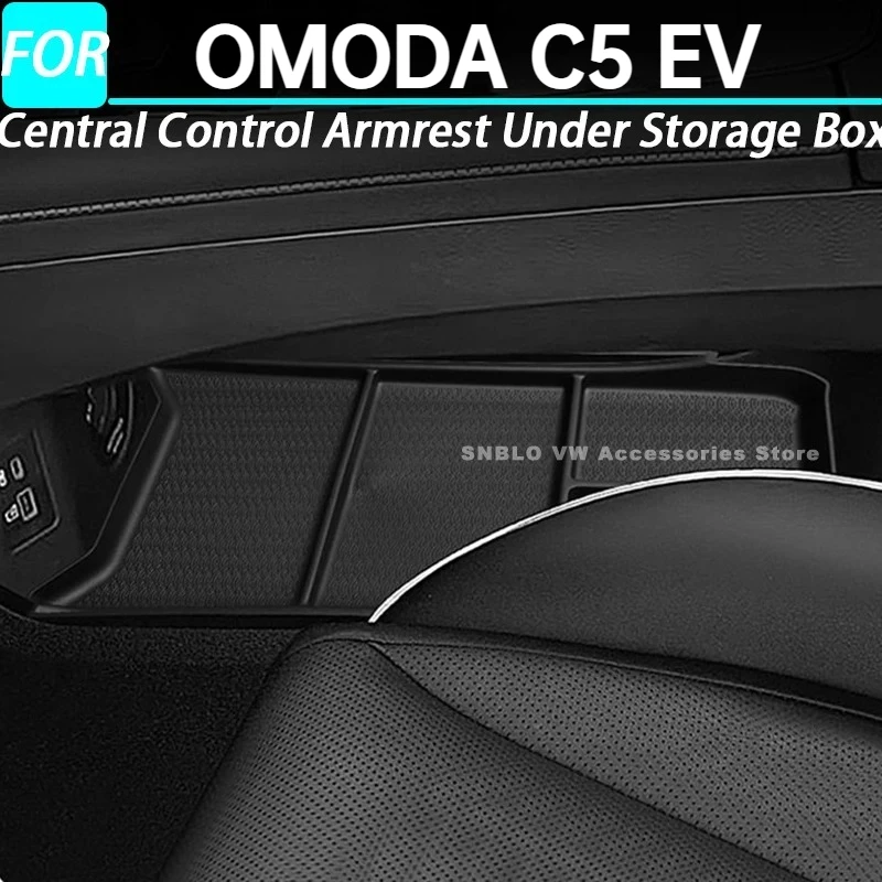

Car Central Control Armrest Under Storage Box for OMODA C5 EV Interior Accessories 2024-2025