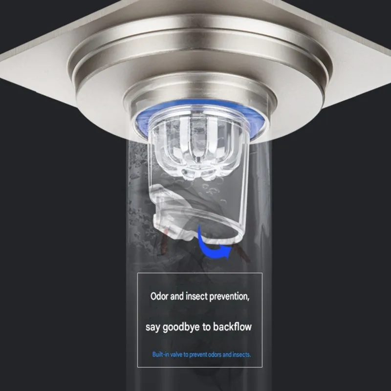 A26I-Odor Prevention Floor Drain, Shower Drain Plus, Anti-Odor Function To Stop Backflow Odor Dispersion In Bathrooms& Kitchens