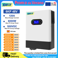 EASUN Hybrid Solar Inverter 6KW 48V 230V 24V 3.2KW 4KW 120A Mppt Solar Charge On & Off Grid Inverter With WIFI Support Parallel