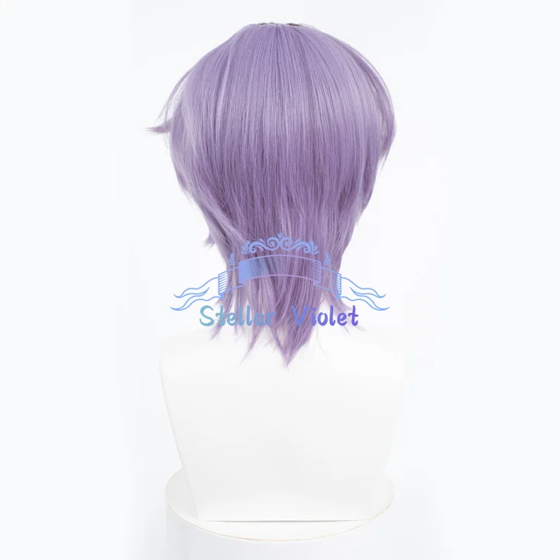 أنيمي IB غاري شعر مستعار تأثيري الأرجواني البني 30 سنتيمتر الشعر القصير مقاومة للحرارة الاصطناعية الشعر أنيمي شعر مستعار للحفلات + غطاء شعر مستعار