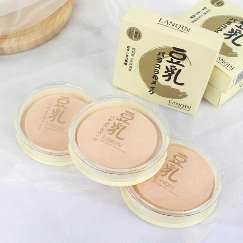 1Pcs Concealer Set Make-Up Sojamilch Pulver Bleaching Make-Up Langlebige Öl Kontrolle und Feuchtigkeitsspendende Pulver Japanische Natürliche Farbe