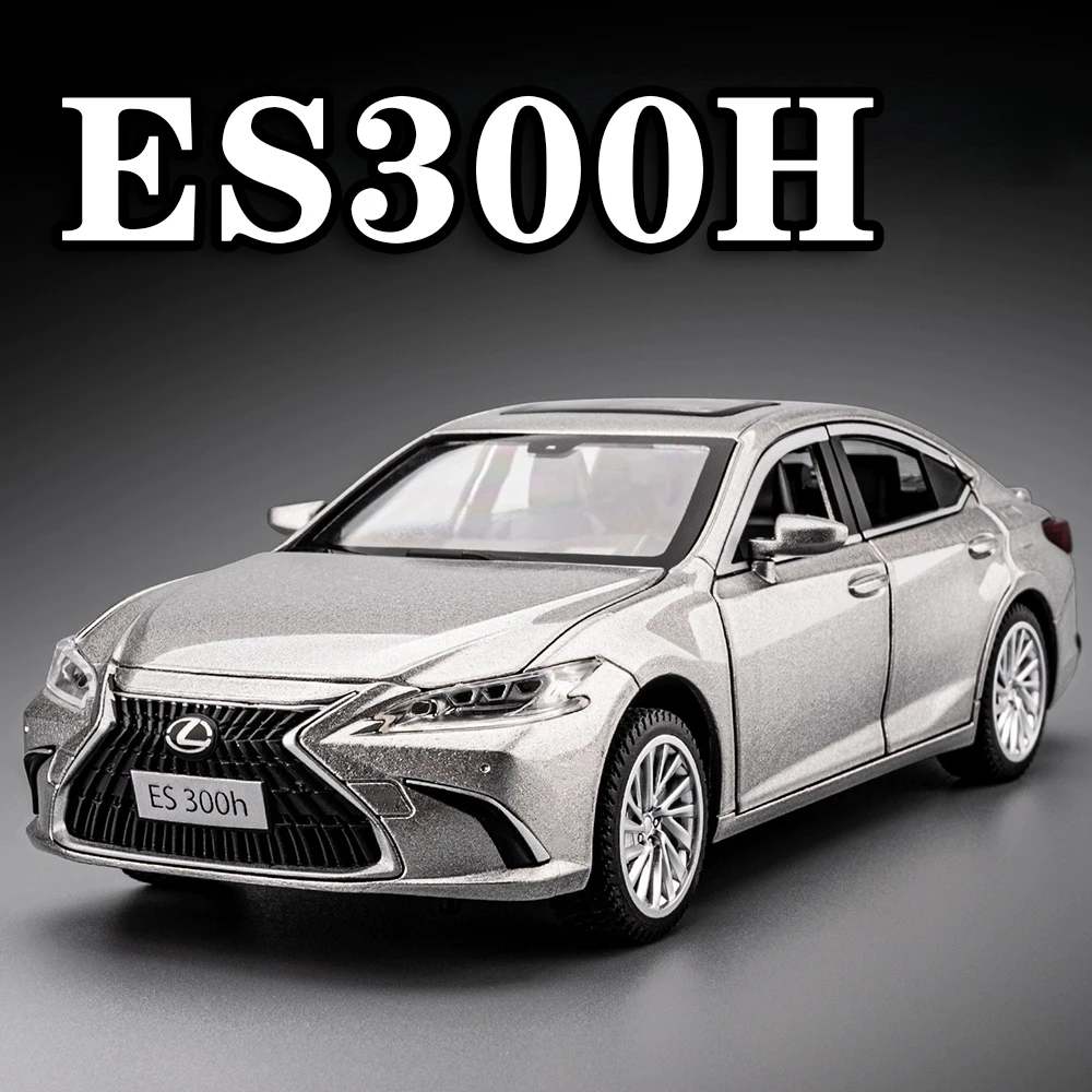 1:24 ES300H LX570 لعبة مجسمة مصغرة دييكاست سبيكة سيارة امتصاص الصدمات نماذج رائعة ضوء الصوت التراجع سيارات الديكور