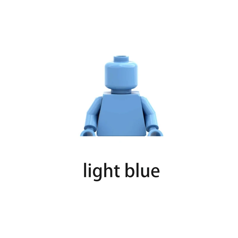 18pcs MOC41 style color simple pure pigment volume wooden doll DIY children's creative building block toy - view 2