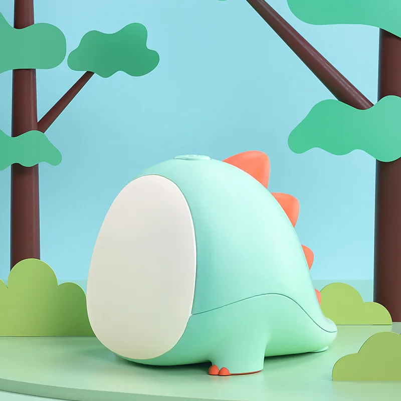 Dinossauro luz noturna dos desenhos animados proteção para os olhos luz noturna com temporizador plug in lâmpada de temperatura de cor dupla para crianças quarto cabeceira