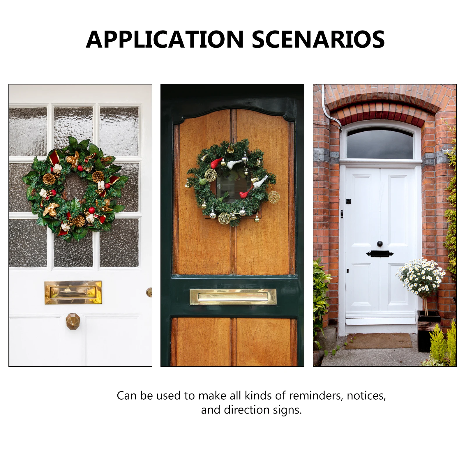 

2 Pcs Wooden Decorative Hang Tag Hanging Plaque DIY Painting Home School Sign Blank Plague Unfinished