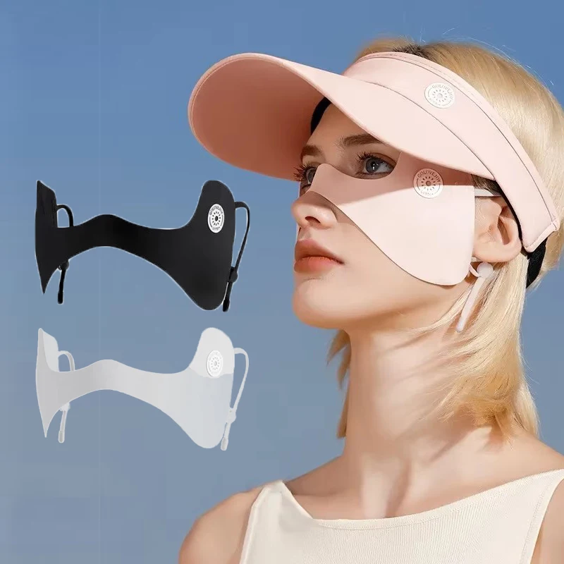 Parches Anti-UV para los ojos, mascarilla de protección para los ojos, transpirable y ajustable, de seda de hielo y mariposa, para ciclismo y Golf al aire libre, verano, novedad