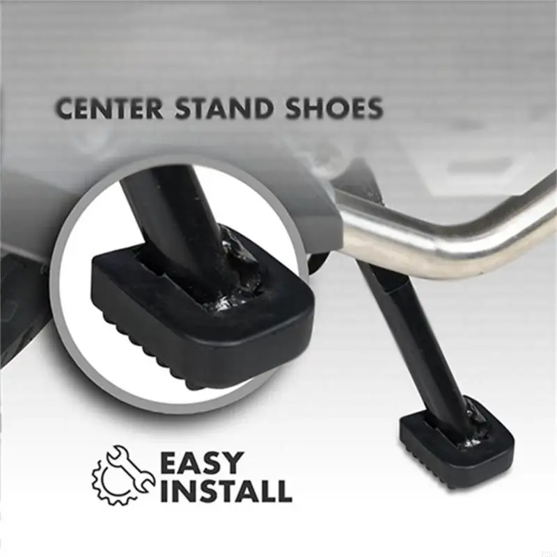 Upgrades Motorcycle Kickstand Pad General Fit Parking Extender Support Plate 72XB
