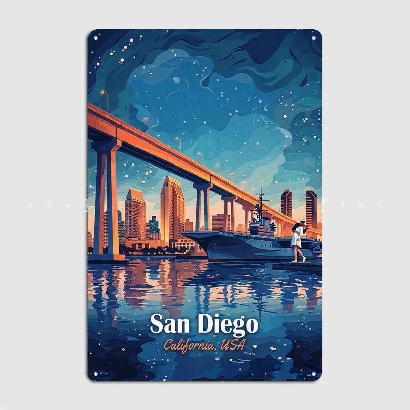 Phoenix Arizona Skyline Travel Metal Custom Sign Living Room Wall Indoor Decor Room Decoration Bedroom Posters Home Decor