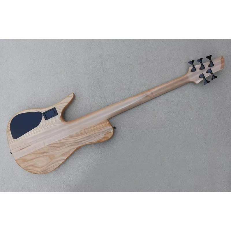 Brown 5 Strings Electric Bass Guitar Neck Through Body Bass Fretboard Bass Guitar - view 5