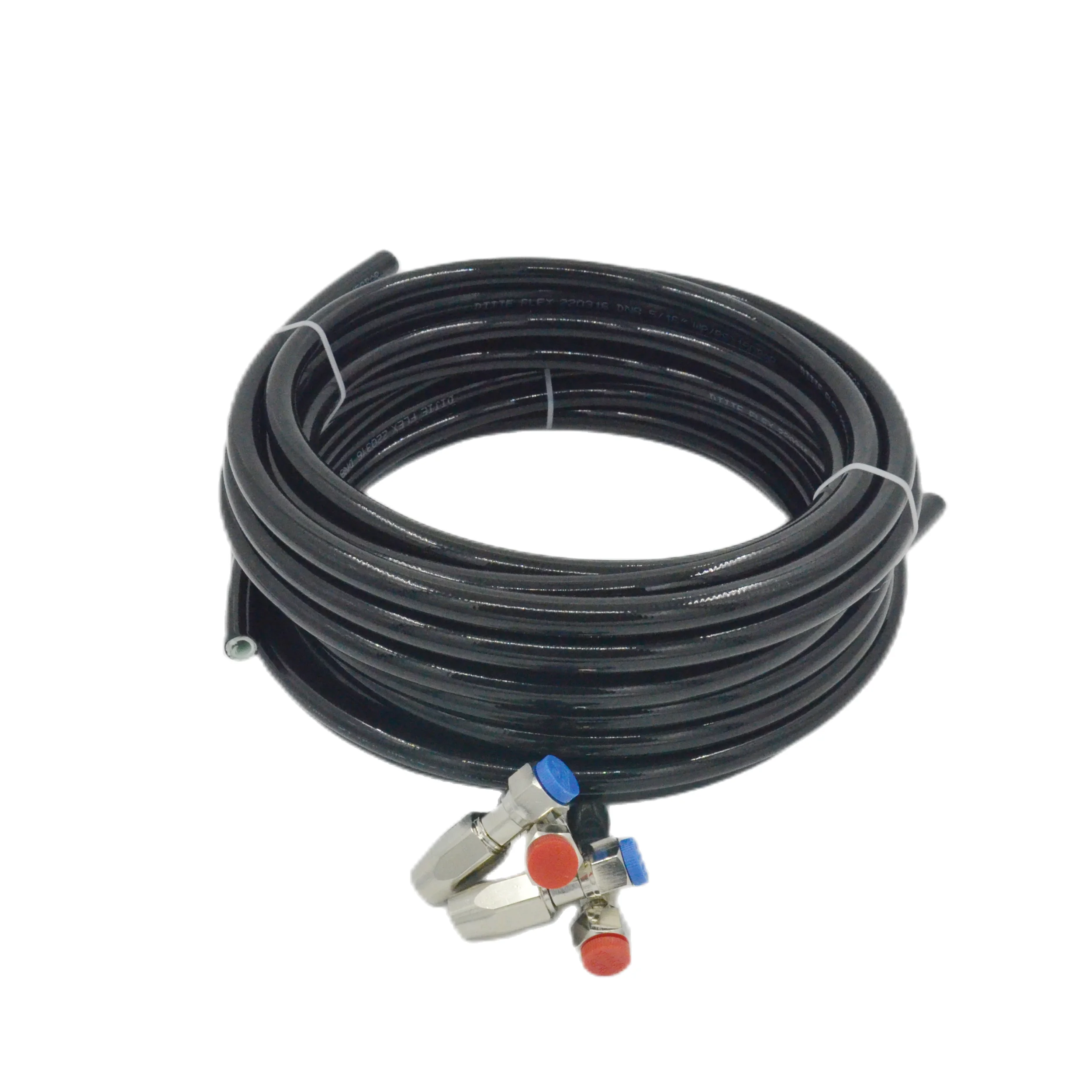 Two hose and Four connector Suitable for Teleflex Marine HO5112 Hose Kit Hydraulic Outboard Steering Boat