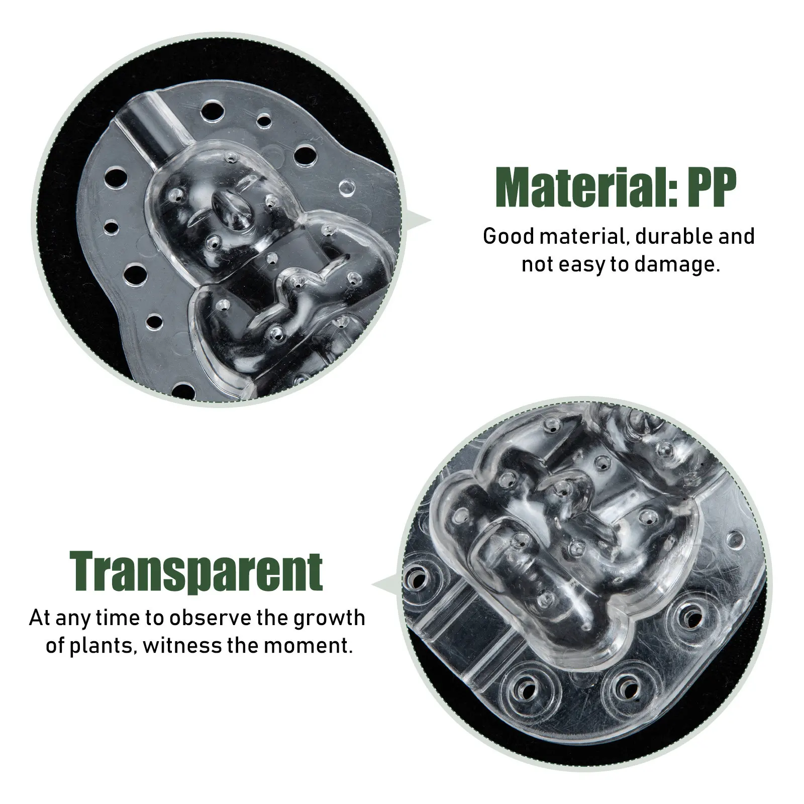 

4pcs Transparent Melon Molds Buddha Baby Shaped Fruit Forming Mold For Growing Melons Strawberries Ginseng Fruits Garden