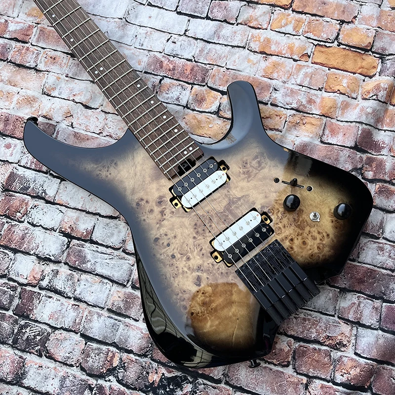 Classic 24 tone headless electric guitar, alder body, baked maple neck, quality accessories, free delivery home.