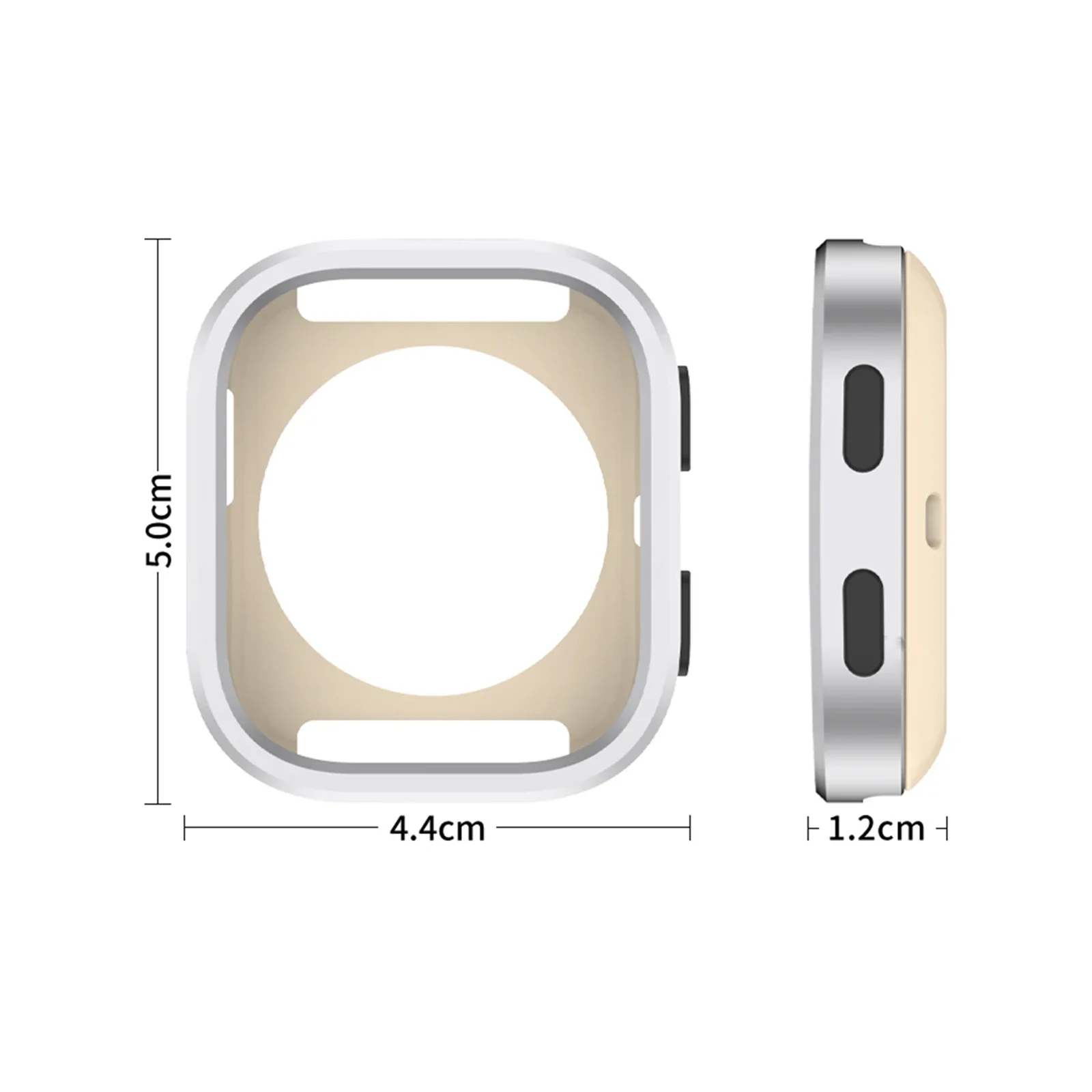 For Amazfit Bip 6 Metal Protective Case Shockproof Smartwatch Thin Cover Anti-Scratch Replacement Hard Case Watch Accessories