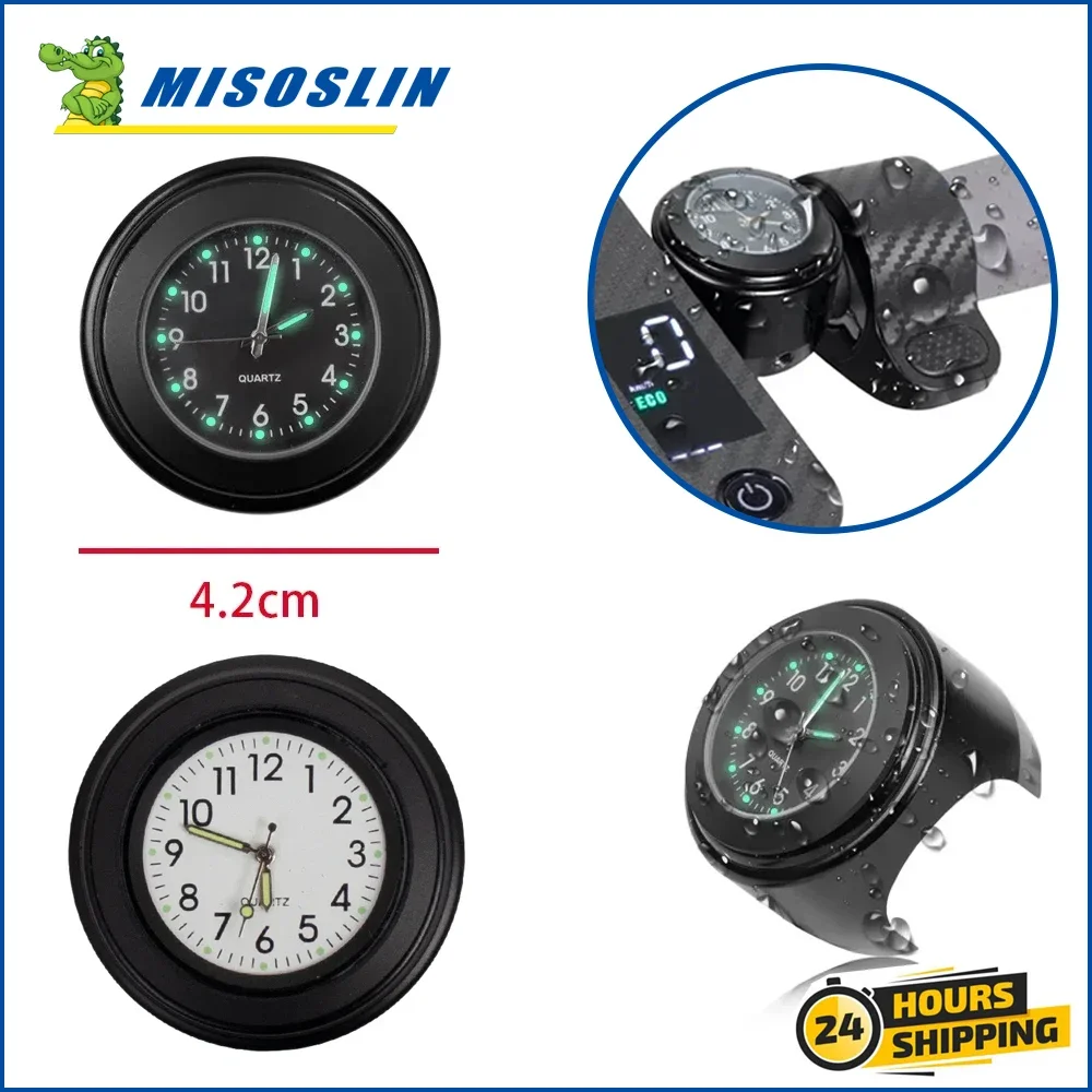 Scooter Clock Waterproof Mount Dial Electric Scooter Handlebar for Xiaomi M365 PRO 1S Clocks Milet Aluminum Luminous Watch Parts