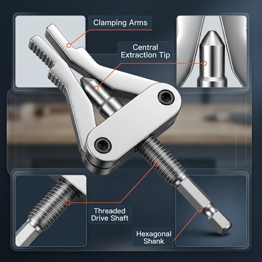 Multi Functional Water Pipe Faucet Broken Thread Repair Tool, Universal Pipe Damaged Thread Remover, Household Repair Tool