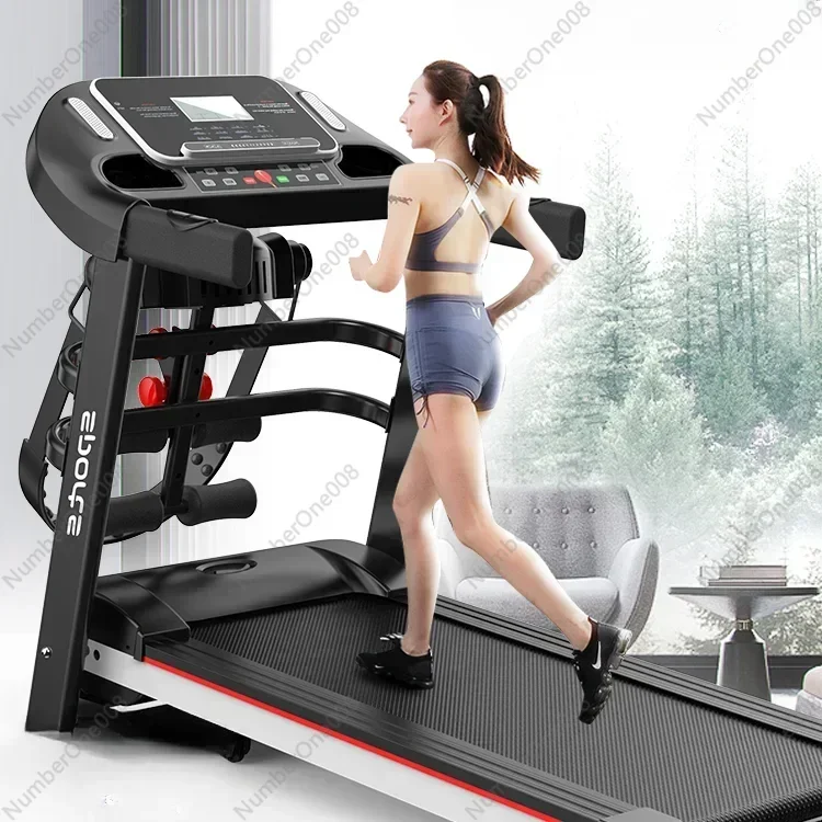 Heart Rate Motorised Treadmill,Foldable Walking Treadmill,Indoor Fitness Equipment,Multi-functional Control Panel with Insurance