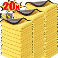 1/5/10/20 pcs Extra Soft Car Wash Microfiber Towel Car Cleaning Drying Cloth Car Care Cloth Detailing Car WashTowel Never Scrat