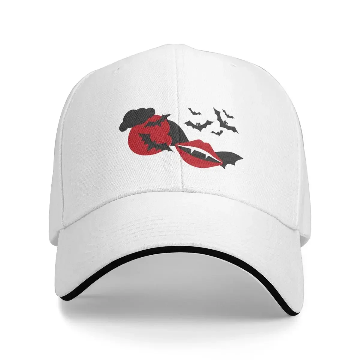 Vampire Mouth (red) Baseball Caps Snapback Fashion Baseball Hats Breathable Casual Outdoor For Men's And Women's Polychromatic