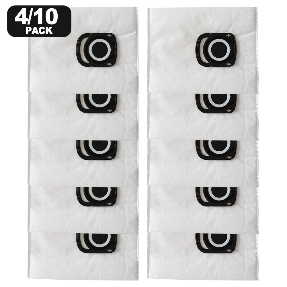 

4/10 Vacuum Cleaner Dust Bags, Suitable For Tefal And For Moulinex Vacuum Cleaners, 3.5L Large Capacity Filter Accessory.