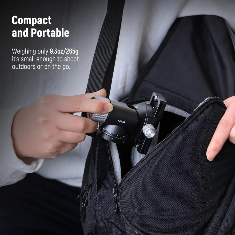 

Y2GD Monopod Tripod Head Featuring Low Profile Head And 90°Tilt Monopod Head Arca Clamp