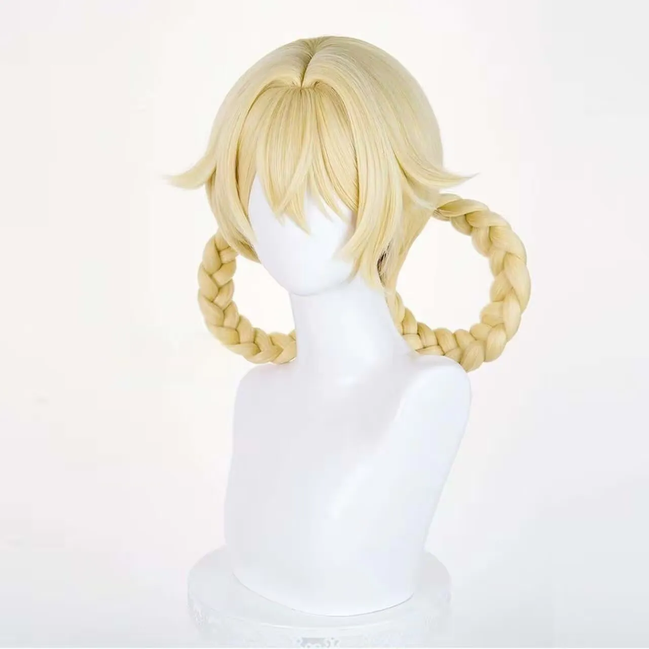 Pelucas de Cosplay Jahoda para mujer, espectáculo de Halloween Genshin Impact, peluca de Cosplay de pelo sintético resistente al calor, peluca Jahoda para fiesta + gorro de peluca