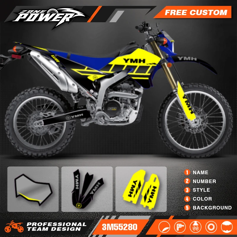 

Наборы наклеек с графикой мотоцикла Powerzone для Yamaha WR250R WR250 2008-2020 15