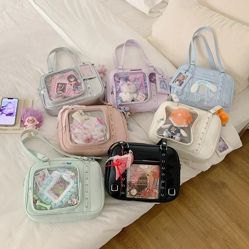 

New Sweet and Cool Ita Bag Cute Kawaii Portable Shoulder Bag Comic Show Star Chasing Crossbody Bag Large Capacity Backpack