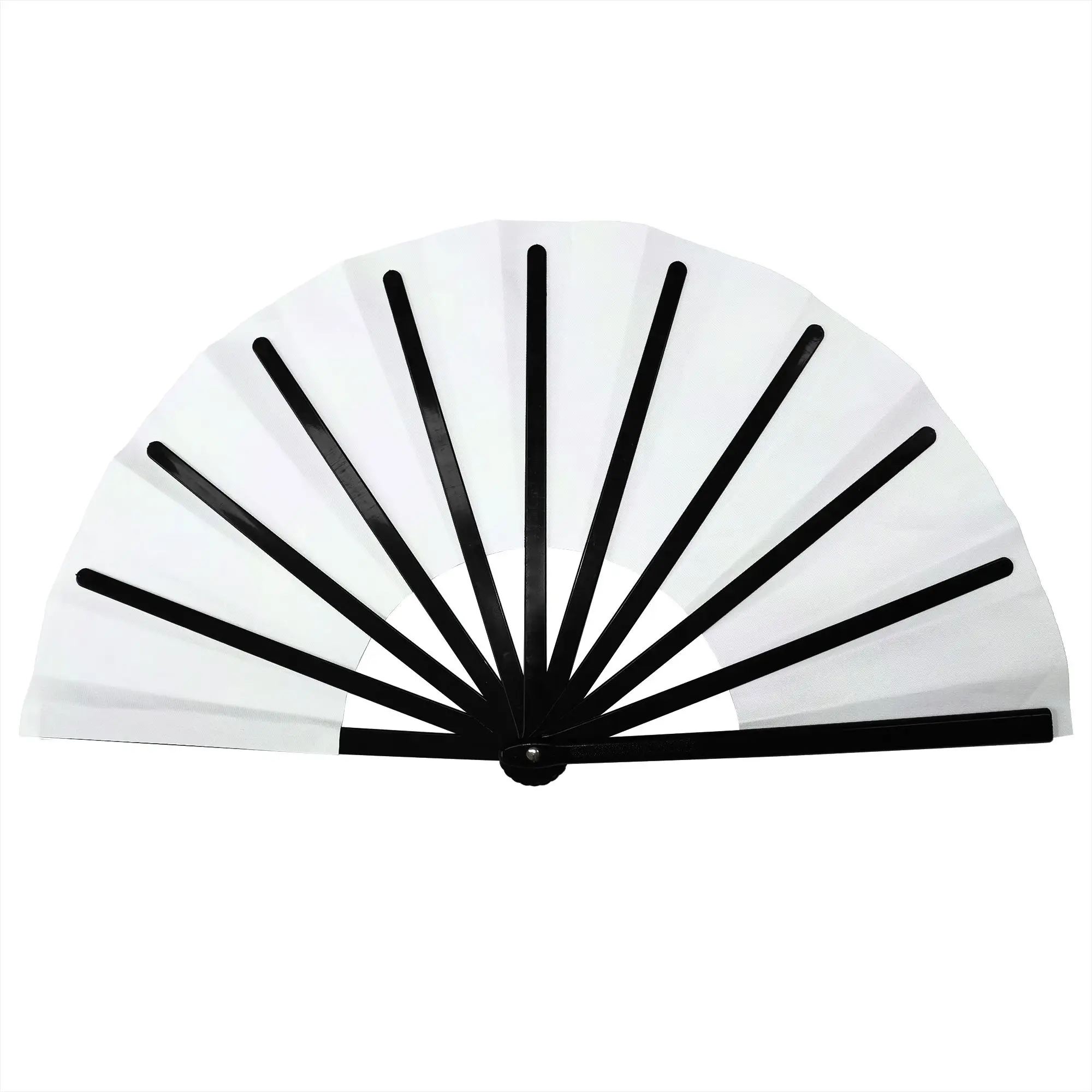 Tie Dye Folding Hand Fan DIY Abstract Style Color Polyester Fabric Fan Funny Summer Accessory Decorative Fans