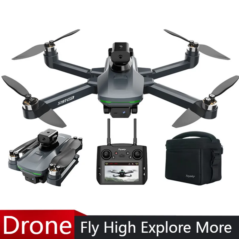 

2025 S197 GPS Drone 8K HD Camera Screen Controlled Memory Card Obstacle Avoidance Aerial Photography Dron Toy Gift Brushless