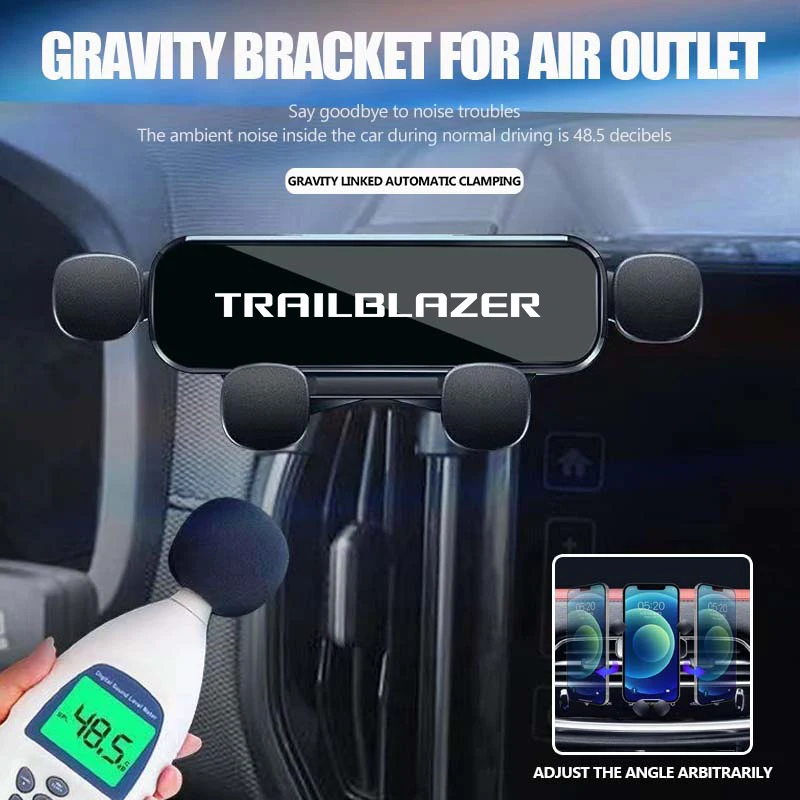 Support de téléphone magnétique en métal pour Chevrolet Gravity, accessoires automobiles, Spark Trailblazer Aveo Captiva Colorado Silverado