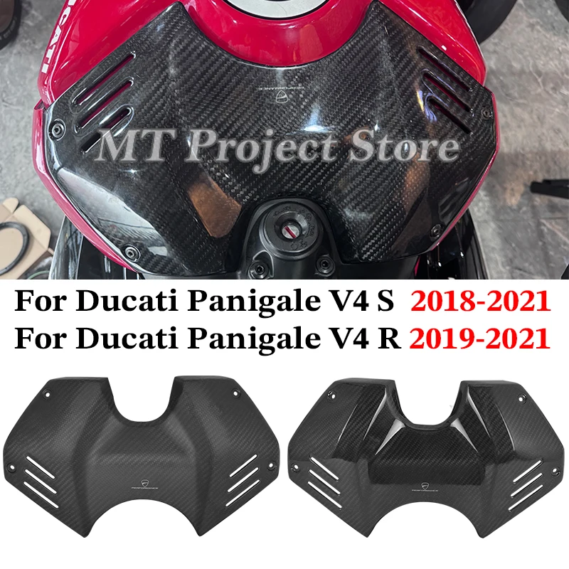 

Motorcycle Protector Heat Shield Carbon Fiber Cover Accessories Slip On For Ducati Panigale V4S V4R V4 S R 2018 2019 2020 2021