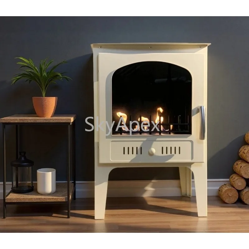 Winter Indoor Smokeless Real Flame Bio Ethanol Fireplace Safe Efficient Large Area Whole House Heater Living Room Bedroom Office view 3