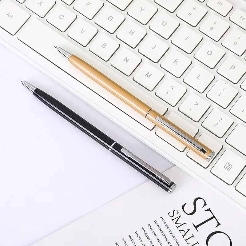 A100PCS Spot Multi-color Xiaogaoshi Metal Pen Printing Metal Ballpoint Pen Hotel Business Gift