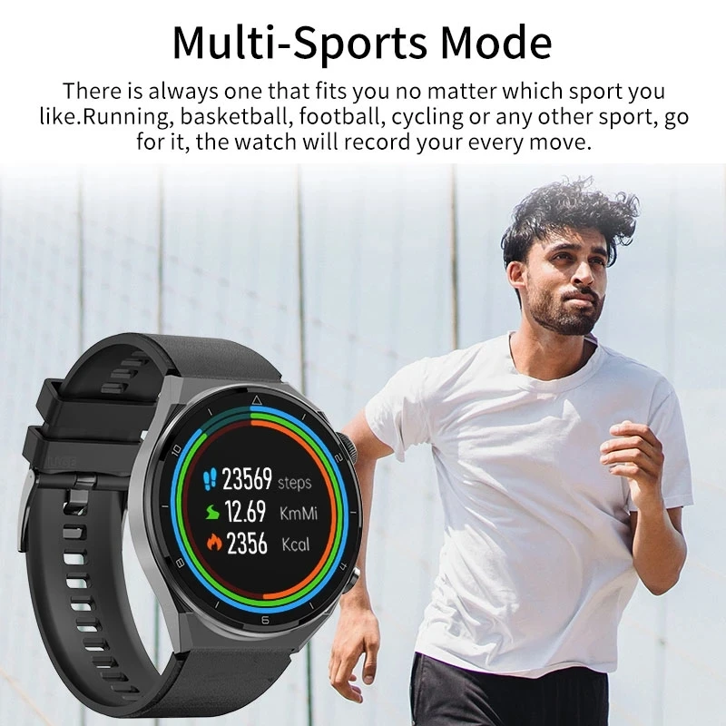Foxbox-relógio de carregamento sem fio para homens, smartwatch nfc, amoled, chamada bluetooth, bateria de grande capacidade, tela hd