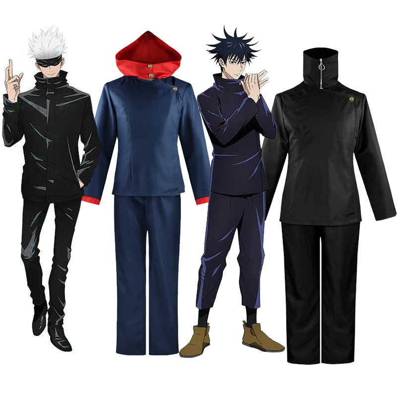 Costume de cosplay Jujutsu Kaisen Gojo Satoru Itadori Yuji Inumaki Toge Fushiguro Megumi Ensemble complet Tenue d'anime Costume de performance