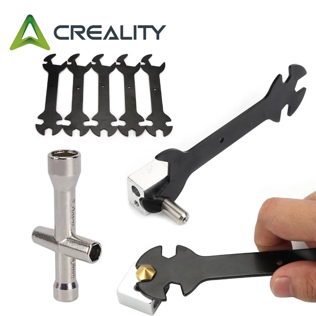

Инструменты для 3D-принтеров Creality, насадка-ключ, многофункциональные насадки MK8 V6, нагревательный блок, гаечный ключ, мини-крестовой ключ