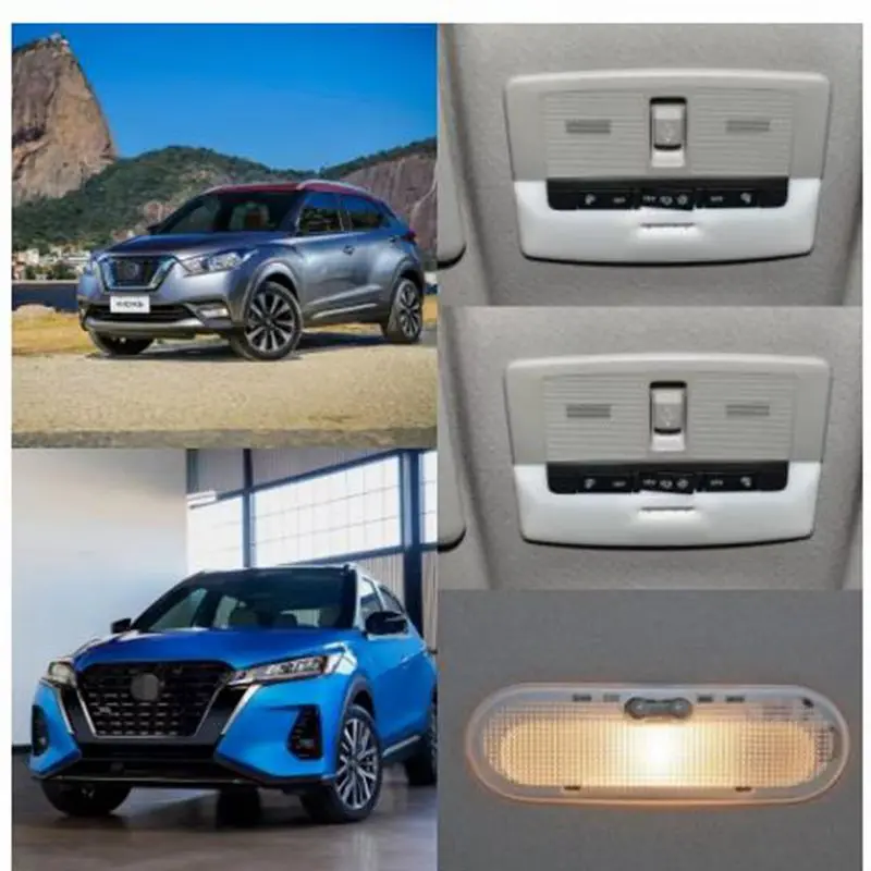 LED Car Interior Reading Lights Case For Nissan Kicks 2017+ e-power p15 Indoor Dome Mao Light 4 pcs/set